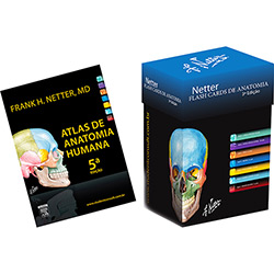 Kit Livros - Atlas de Anatomia Humana + Netter Flash Cards Anatomia