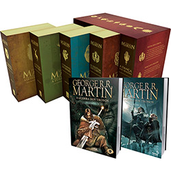 Kit Livros - Box as Crônicas de Gelo e Fogo (Edição de Bolso) + HQ a Guerra dos Tronos (Volumes 1 e 2)