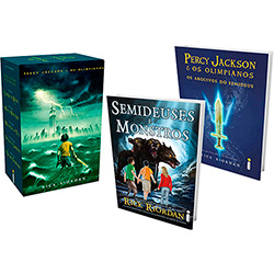 Kit Livros - Box Percy Jackson + os Arquivos do Semideus + Semideuses e Monstros