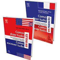 Kit Livros - Como Dizer Tudo / Como Escrever Tudo em Inglês Edição 2 em 1 + Como Dizer Tudo / Como Escrever Tudo em Francês Edição 2 em 1