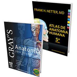 Kit Livros - Gray's - Anatomia para Estudantes + Atlas de Anatomia Humana