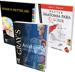 Kit Livros - Gray's - Anatomia para Estudantes + Netter - Anatomia para Colorir + Netter - Anatomia para Colorir