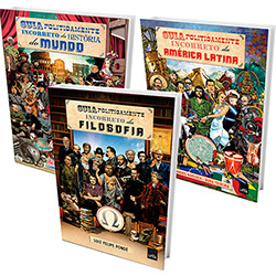 Kit Livros - Guias Politicamente Incorretos da Filosofia, América Latina e da História do Mundo