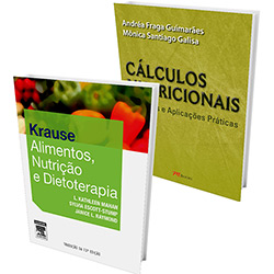 Kit Livros - Krause Alimentos, Nutrição e Dietoterapia + Cálculos Nutricionais