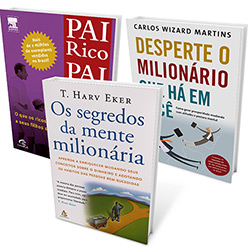 Kit Livros - os Segredos da Mente Milionária + Desperte o Milionário que há em Você + Pai Rico, Pai Pobre