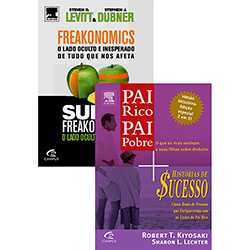Kit Livros - Pai Rico, Pai Pobre + Freakonomics + Superfreakonomics (Edição Especial Exclusiva)