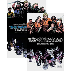 Kit Livros - The Walking Dead Compendium Volumes 1 And 2