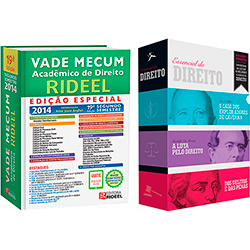 Kit Livros - Vade Mecum Acadêmico de Direito Rideel 19ª Edição - 2º Semestre 2014 + Box o Essencial do Direito