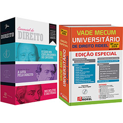 Kit Livros - Vade Mecum Universitário de Direito Rideel (Edição Especial) + Box o Essencial do Direito (3 Volumes)