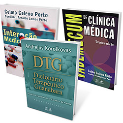 Kit Livros - Vademecum de Clínica Médica + Interação Medicamentosa + Dicionário Terapêutico Guanabara 2012/2013