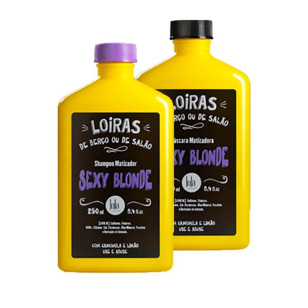 Kit Lola Sexy Blonde Shampoo e Máscara - Lola Cosmetics