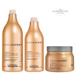 Kit L'Oréal Professionnel Expert Absolut Repair Cortex Lipidium (Shampoo 1,5L e Condicionador 1,5L Máscara 500gr)
