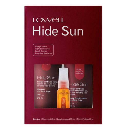 Kit Lowell Hide Sun Shampoo - 240ml + Condicionador - 200ml + Fluido - 30ml