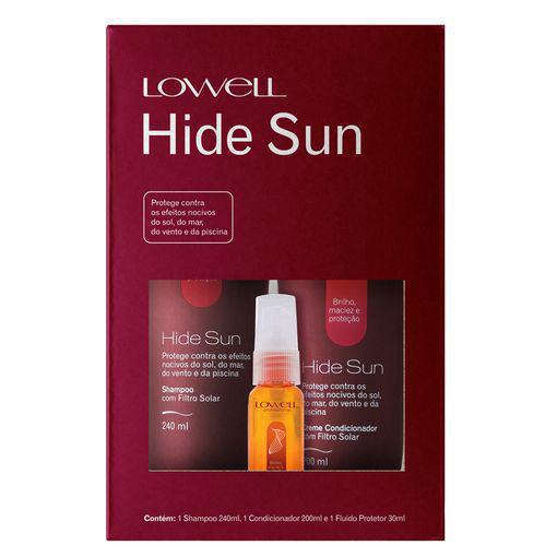 Kit Lowell Hide Sun: Shampoo + Condicionador + Fluído