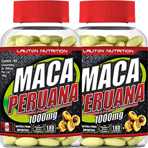 Kit 2 Maca Peruana 1000mg 180 Comprimidos Lauton Nutrition