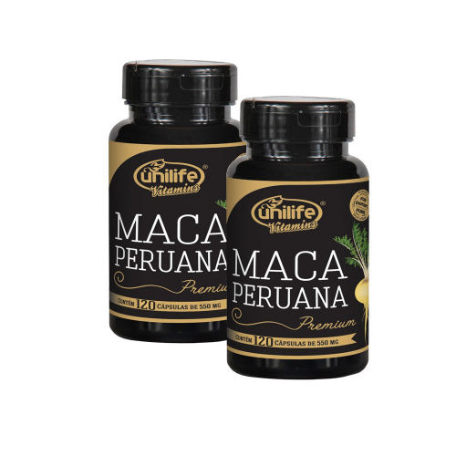 Kit Maca Peruana Premium Pura 240 Capsulas Unilife
