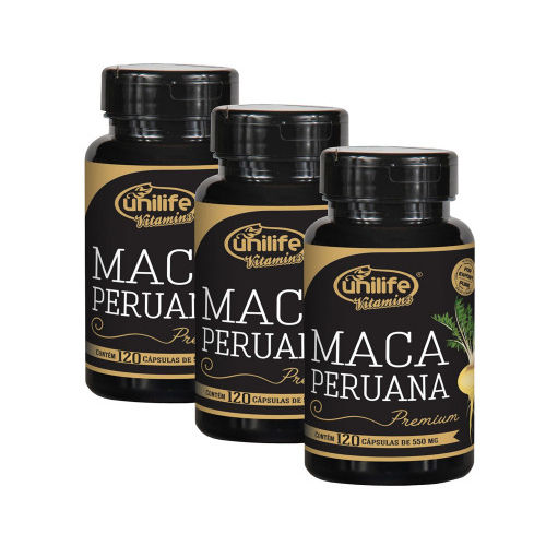 Kit Maca Peruana Premium Pura 360 Capsulas Unilife