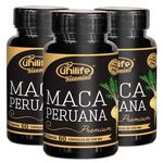 Kit 3 Maca Peruana Premium Unilife 100% Pura - 60 Cápsulas