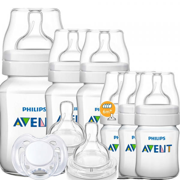 Kit Mamadeiras Classic 09 Pçs (0m a 6m+) - Philips Avent
