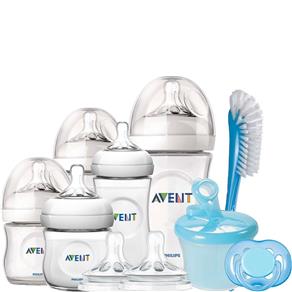 Kit Mamadeiras Pétala 09 Pçs (0M a 6M+) Azul Philips Avent