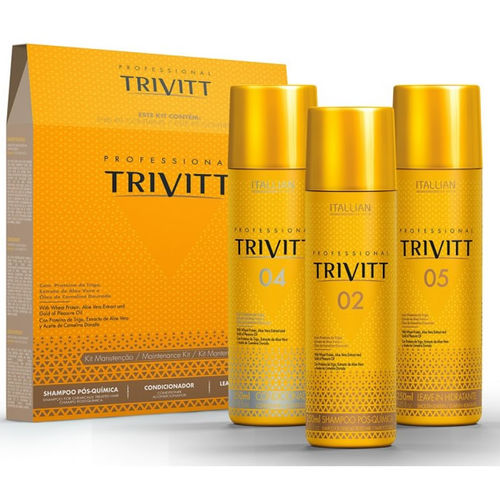 Tudo sobre 'Kit Manutenção Trivitt 3x250ml - Itallian Hairtech'