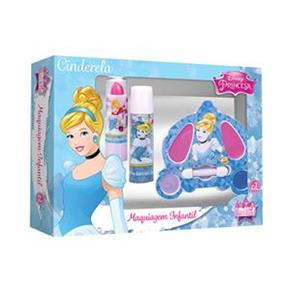 Kit Maquiagem Infantil Disney Princesa - Cinderela - 3 Itens