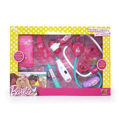 Kit Médica Barbie Fun Médio - 7496-4