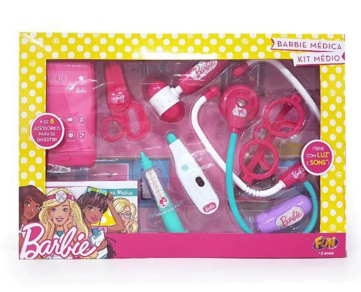 Kit Médica Barbie Médio - Fun
