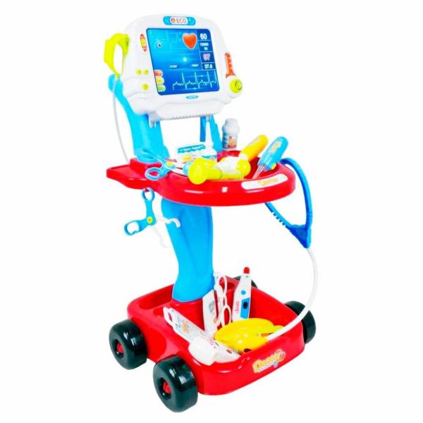 Kit Médico Mini Doutor Azul Brinquedo Criança - Fênix