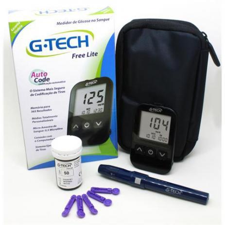 Kit Medidor de Glicose Free Lite G Tech - G-Tech