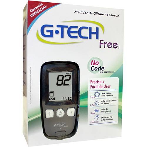 Kit Medidor de Glicose - G-Tech Free 1