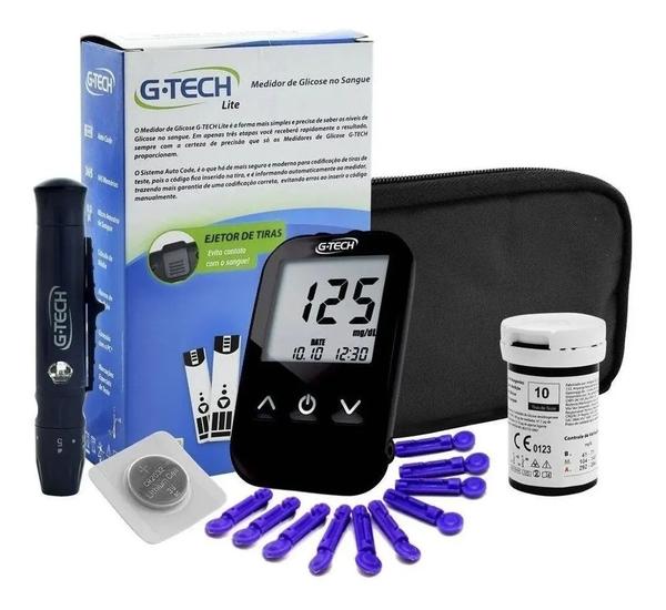 Kit Medidor de Glicose G Tech Free Lite - G-Tech