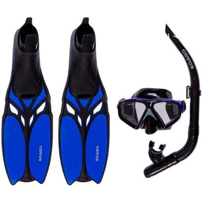 Kit Mergulho Máscara+nadadeira+snorkel Cetus Shark