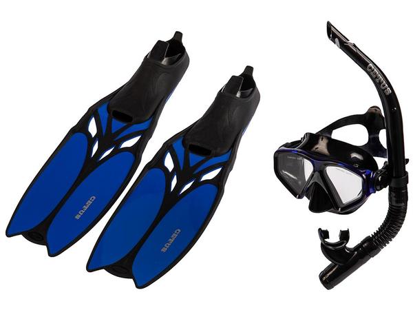 Kit Mergulho Máscara+nadadeira+snorkel Cetus Shark