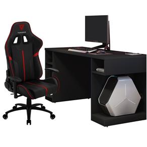 Kit Mesa para PC Gamer Destiny com Cadeira Gamer BC3 ThunderX3 - Lyam Decor - PRETO
