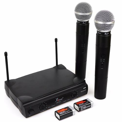 Kit 2 Microfones Sem Fio Wireless 100mt Profissional Kp-912 - Knup