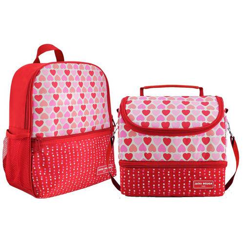 Kit Mochila Escolar com Lancheira Dupla Menina - Sapeka J.d