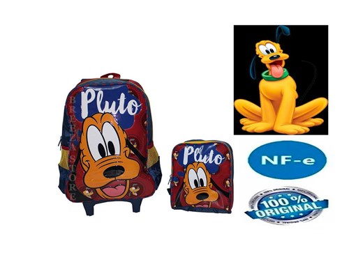 Kit Mochila Escolar Infantil Pluto com Lancheira Luxcel 2020