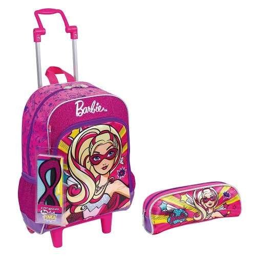 Kit Mochilete G Barbie Super Princesa + Estojo Sestini