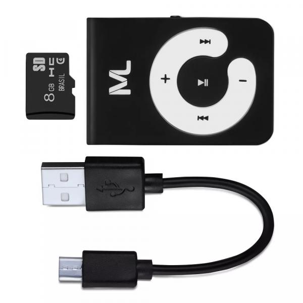 Kit Mp3 Player e Micro SD 8GB Multilaser - MC300