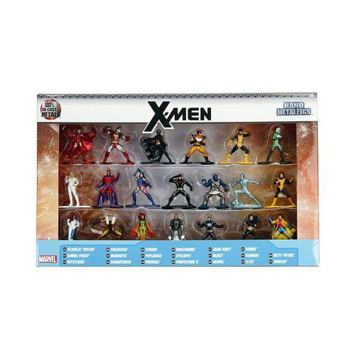 Kit Nano Metaligs Marvel X Men com 20 Figuras