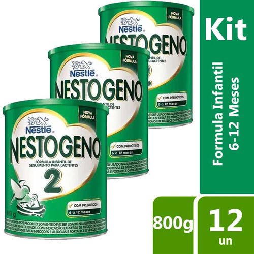 Kit Nestogeno 2 800g 12 Unidades