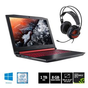 Tudo sobre 'Kit Notebook Gamer Acer Aspire Nitro 5 Core I5 8GB 1TB GeForce GTX1050 4GB Win10 15,6" + Headset'