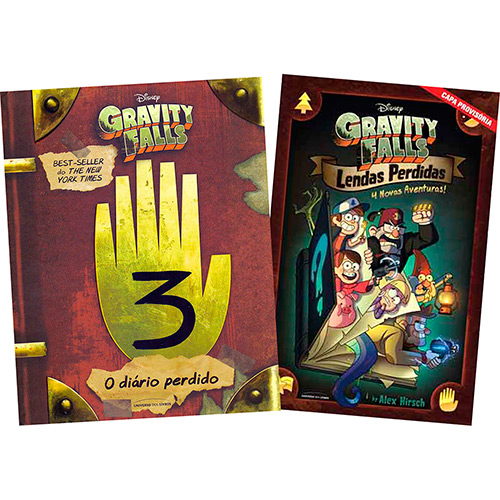 Kit - o Diário Perdido de Gravity Falls + Gravity Falls: Lendas Perdidas 4 Histórias Inéditas