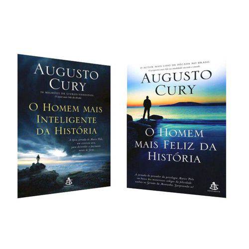 Kit o Homem Mais Inteligente da História + o Homem Mais Feliz da História - Augusto Cury