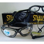 Kit 2 Óculos De Proteção Esportivo Ideal Para Lentes De Grau Turbine Com Lente Incolor-steelpro