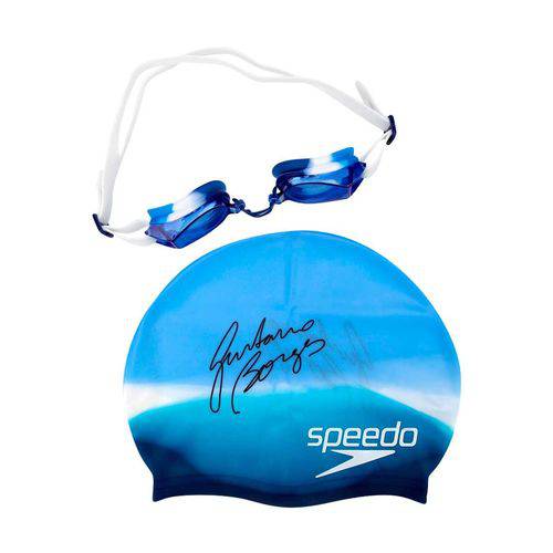 Kit Óculos+Touca Speedo Junior Swim 3.0 - Azul