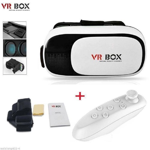 Kit Óculos Vr Box Realidade Virtual 3D + Controle Bluetooth