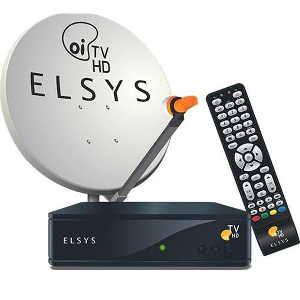Kit Oi Tv Livre Digital Hd Completo Instalação (75 Cm) Elsys