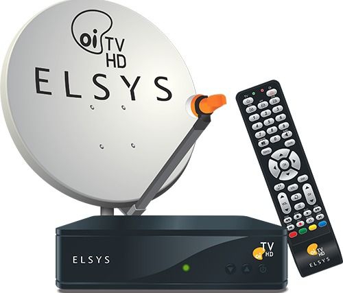 Kit Oi TV Livre Digital HD Completo para Instalação ( 1 Antena com 4 Receptores) - Elsys